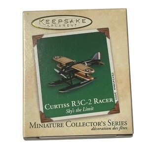 Hallmark Keepsake 2003 Curtiss R3C-2 Racer Sky's the Limit Miniature Ornament
